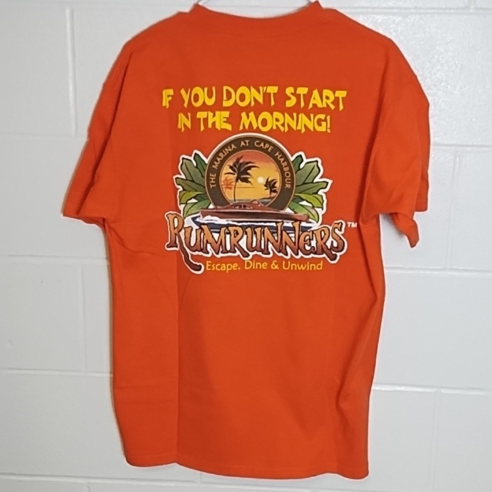 Unisex Rumrunners The Marina at Cape Harbour Graphic Tee Shirt Bucket List Party